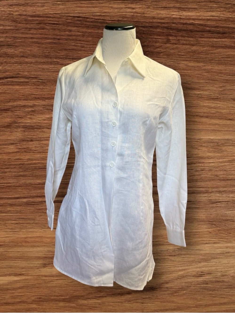 NWT Vintage Camille & Co Linen Button Down Tunic SZ 10